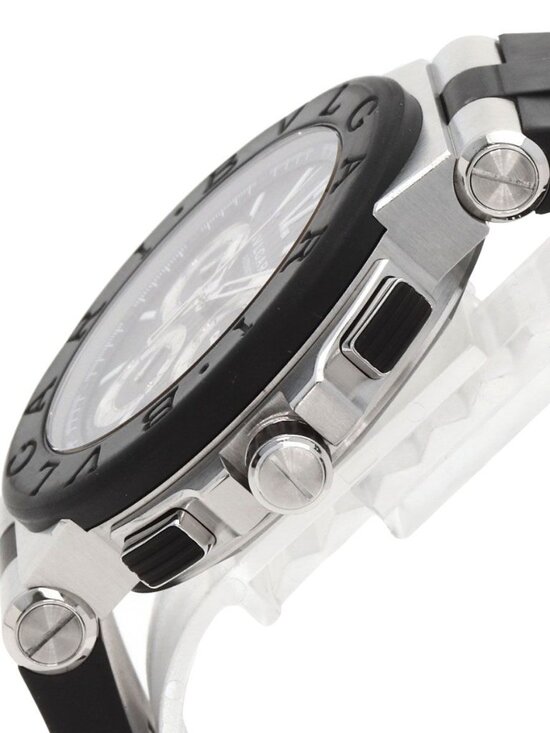 Bvlgari Diagono Chronograph Watch SS Rubber main image 11